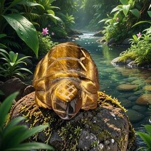 Tiger’s Eye Crystal Big Turtle